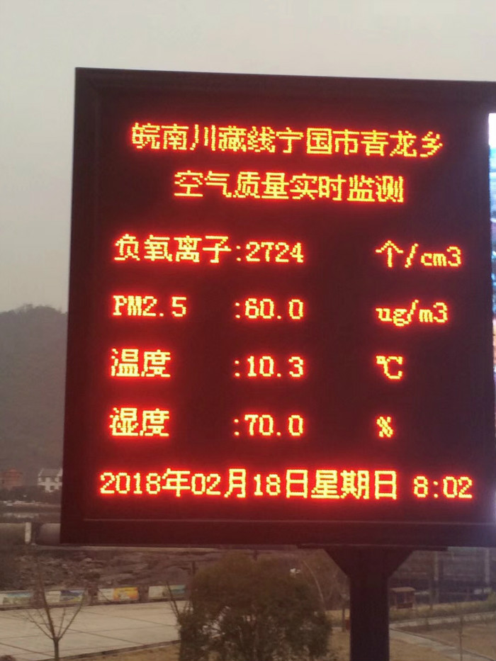 空氣質(zhì)量實(shí)時(shí)監(jiān)測顯示屏